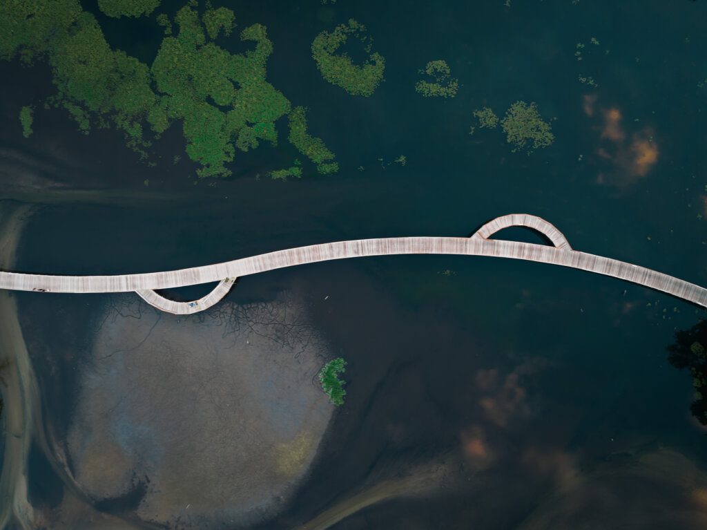 TART Trails Drone view of Boardman Loop in Traverse City Michigan