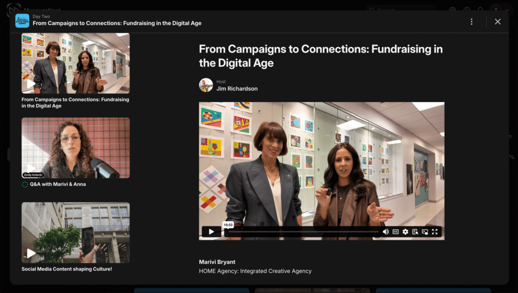MuseumNext Conference From Campaigns to Connection: Fundraising in the Digital Age