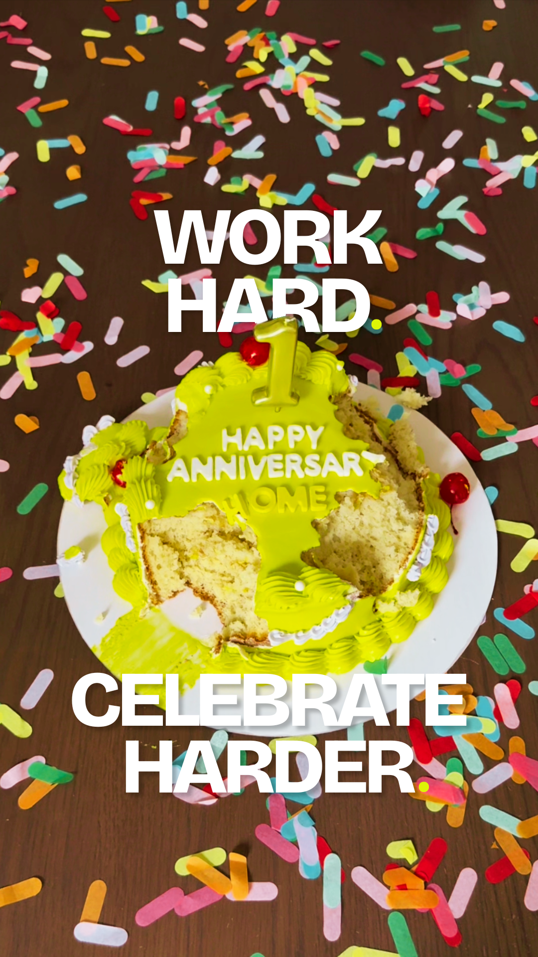 Happy Anniversary HOME Cake Celebration