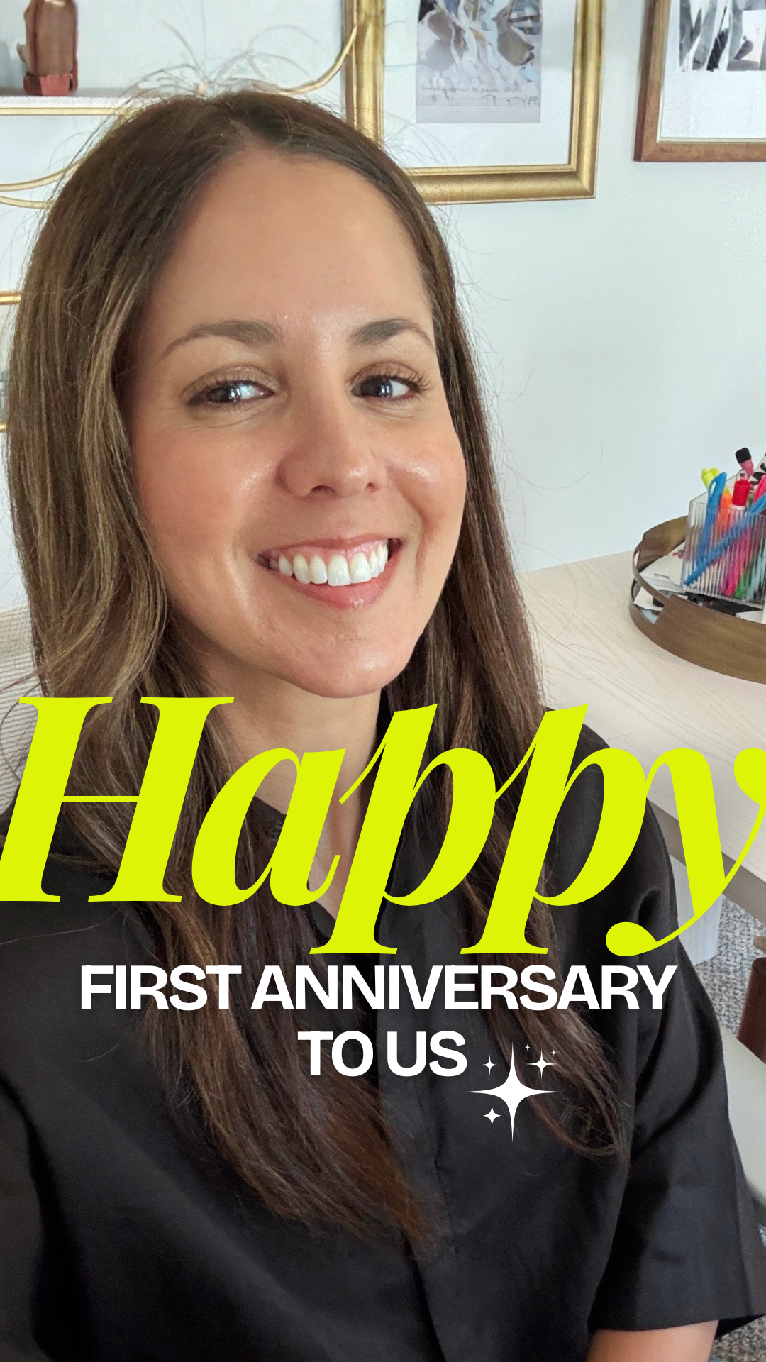 Happy first anniversary to us.