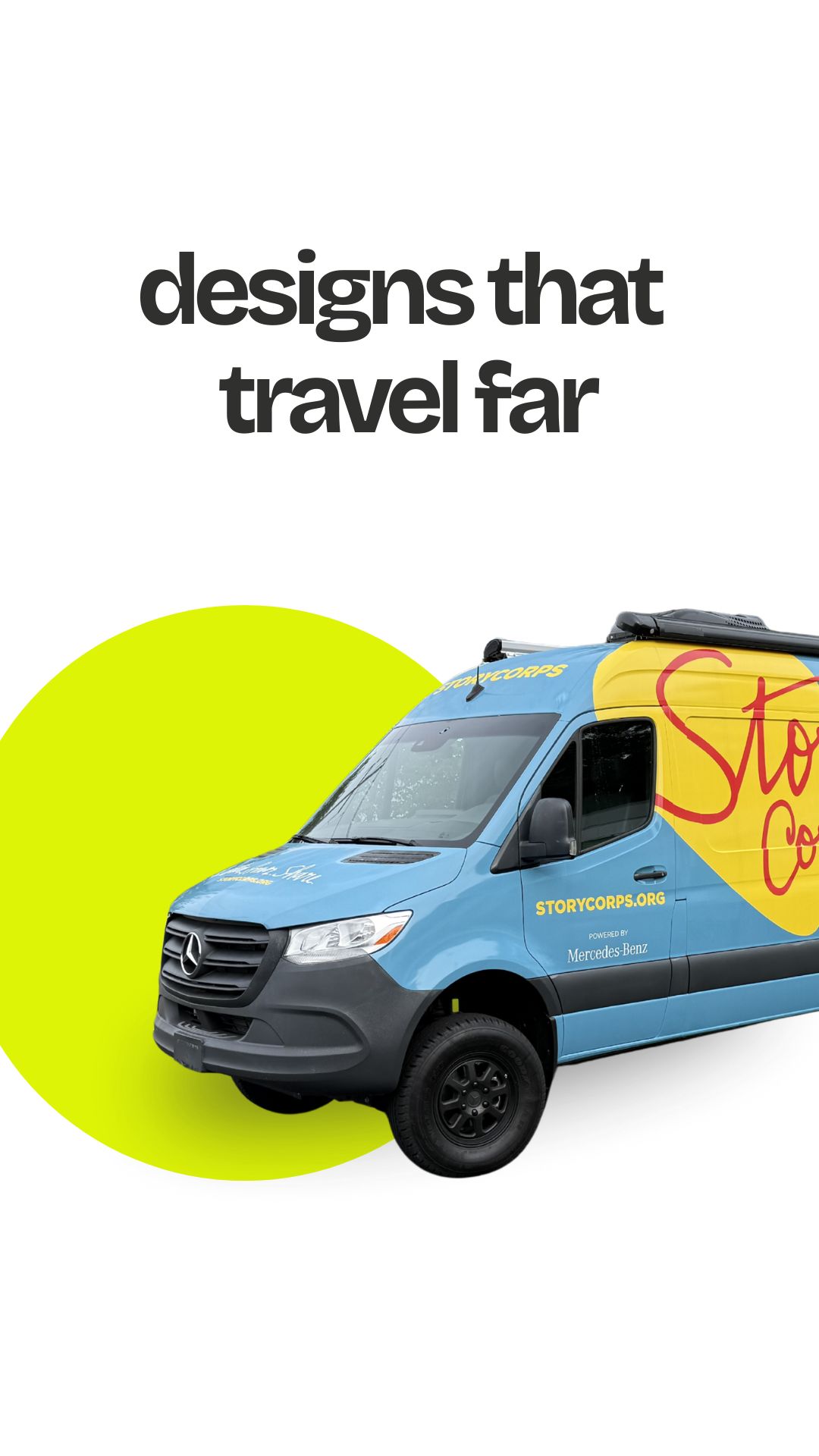 StoryCorps Mobile Tour van